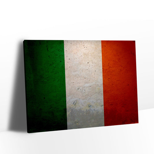 Grunge Flag of Italy Canvas Wall Art