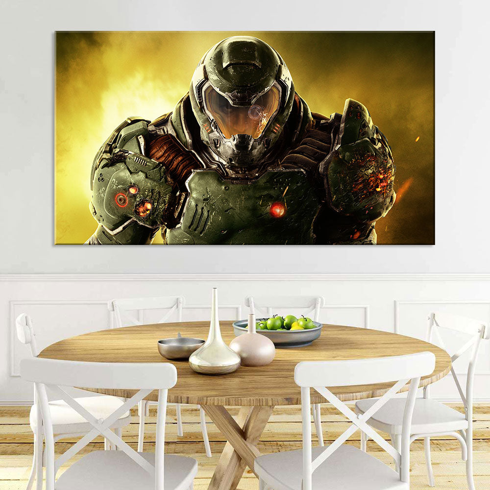  Doom Game Cover Legacy Canvas Wall Art