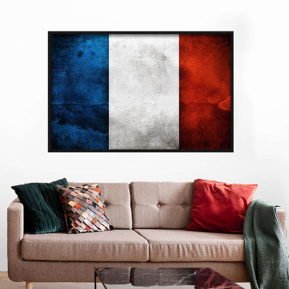 Flag of France Canvas Wall Art