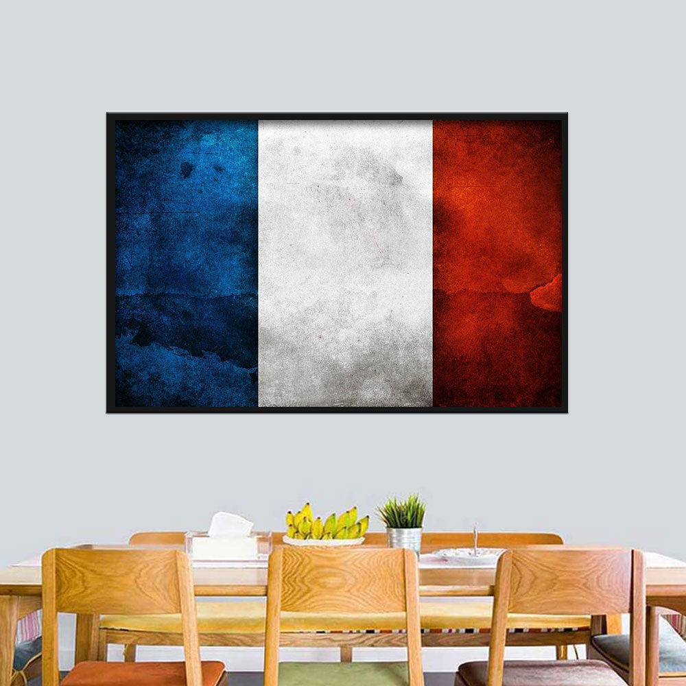 Flag of France Canvas Wall Art