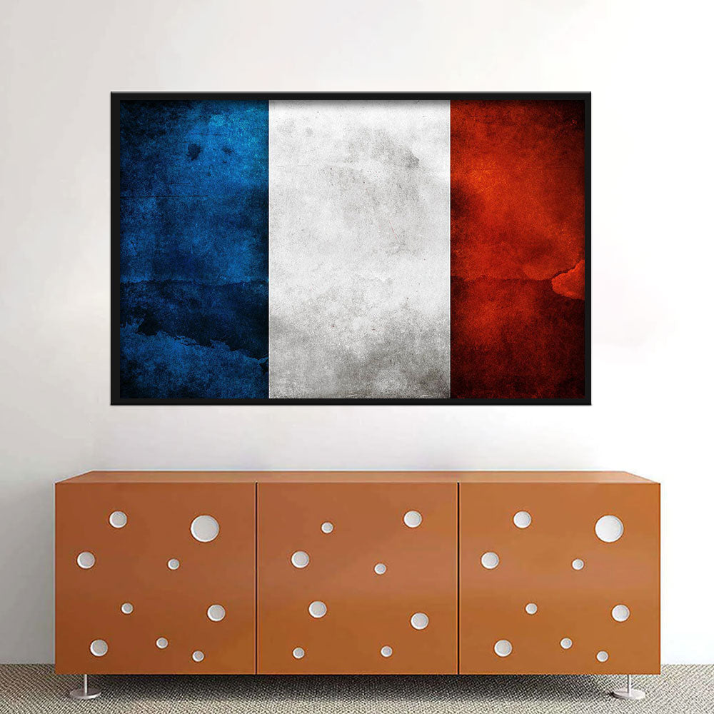 Flag of France Canvas Wall Art