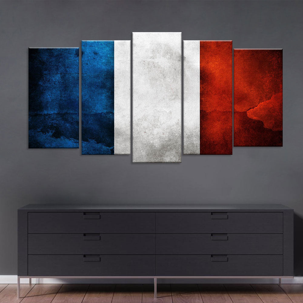 Flag of France Canvas Wall Art