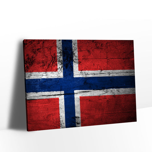 Flag of Norway Canvas Wall Art