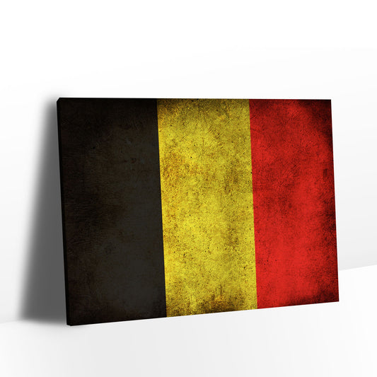 Flag of Belgium Canvas Wall Art