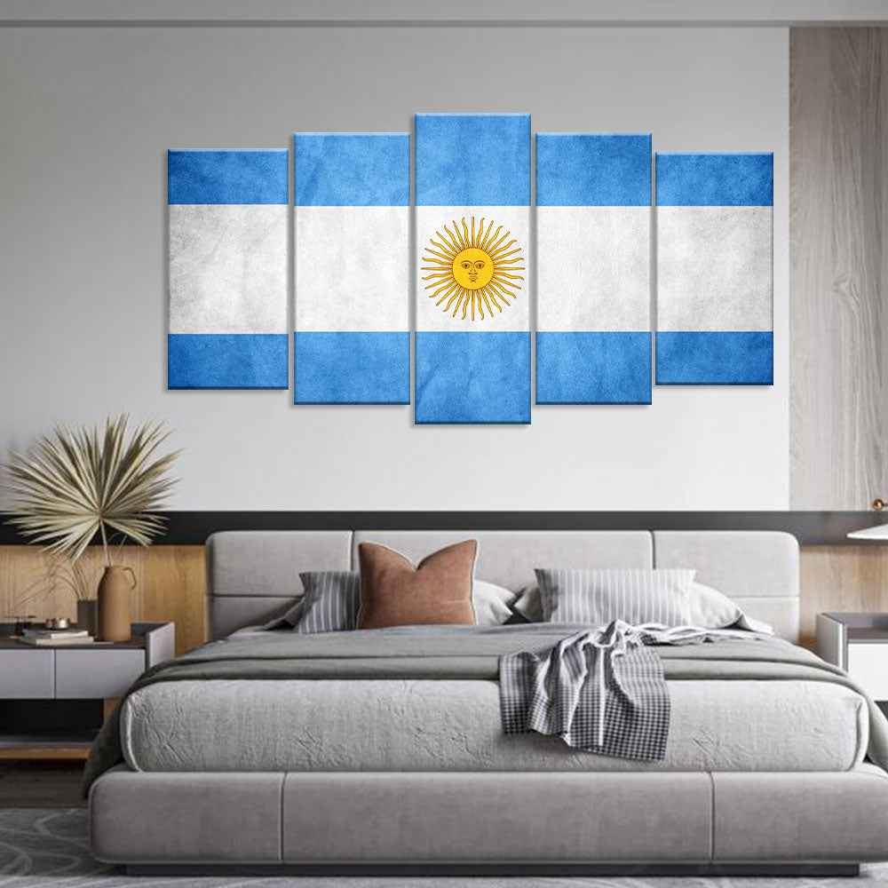 Flag of Argentina Canvas Wall Art