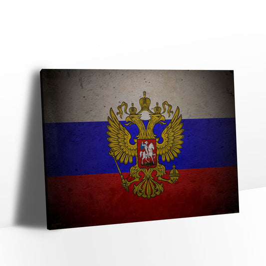 Flag of Russia Canvas Wall Art