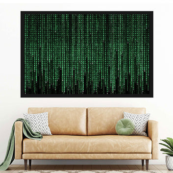 The Matrix Code Scene Canvas Wall Art