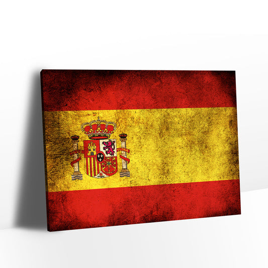 Flag of Spain Canvas Wall Art