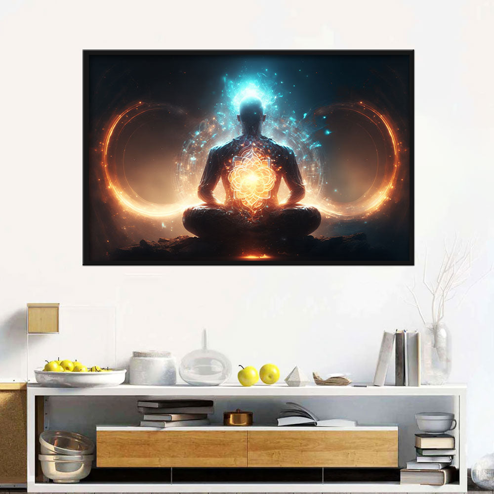 Spiritual Awakening Meditation Canvas Wall Art