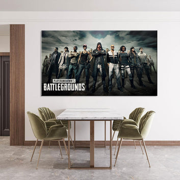 PlayerUnknown's Battlegrounds (PUBG) Cover Canvas Wall Art