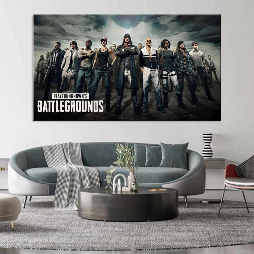 PlayerUnknown's Battlegrounds (PUBG) Cover Canvas Wall Art