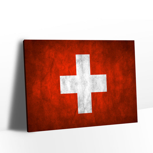 Flag of Switzerland Canvas Wall Art