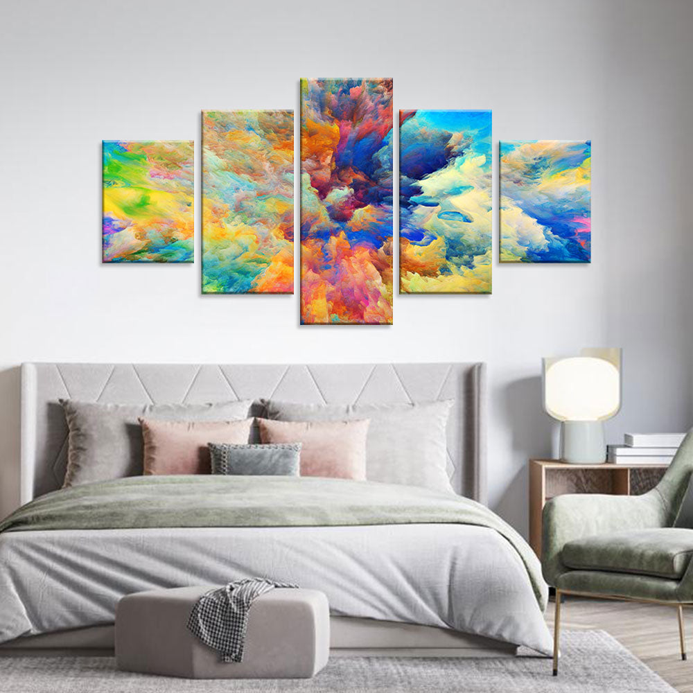  Abstract Color Explosion canvas wall art