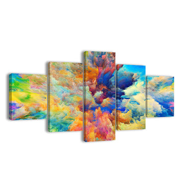  Abstract Color Explosion canvas wall art