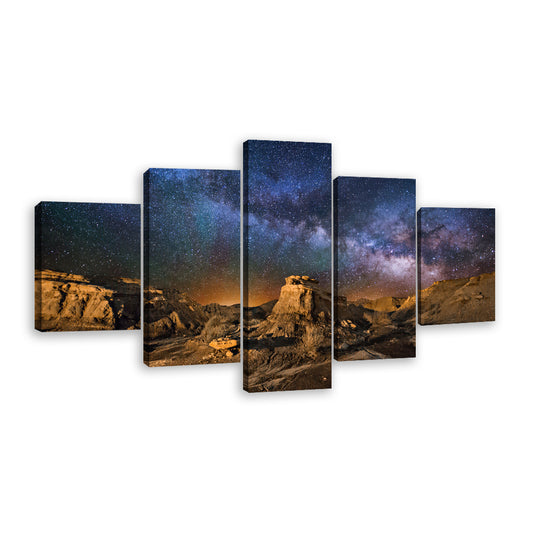 Bisti Badlands New Mexico at Starry Night Canvas Wall Art