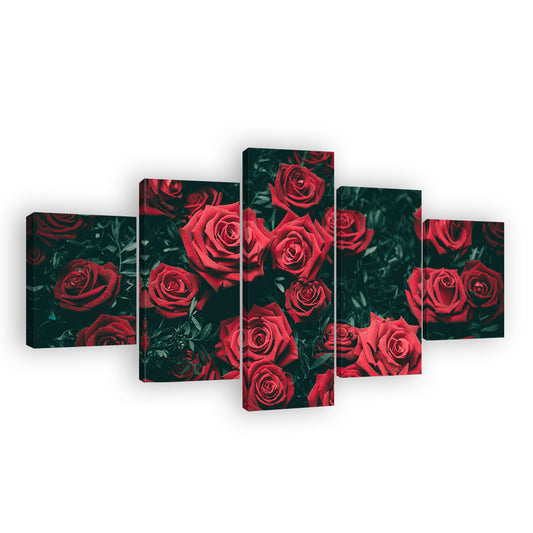 Beautiful Red Roses Canvas Wall Art