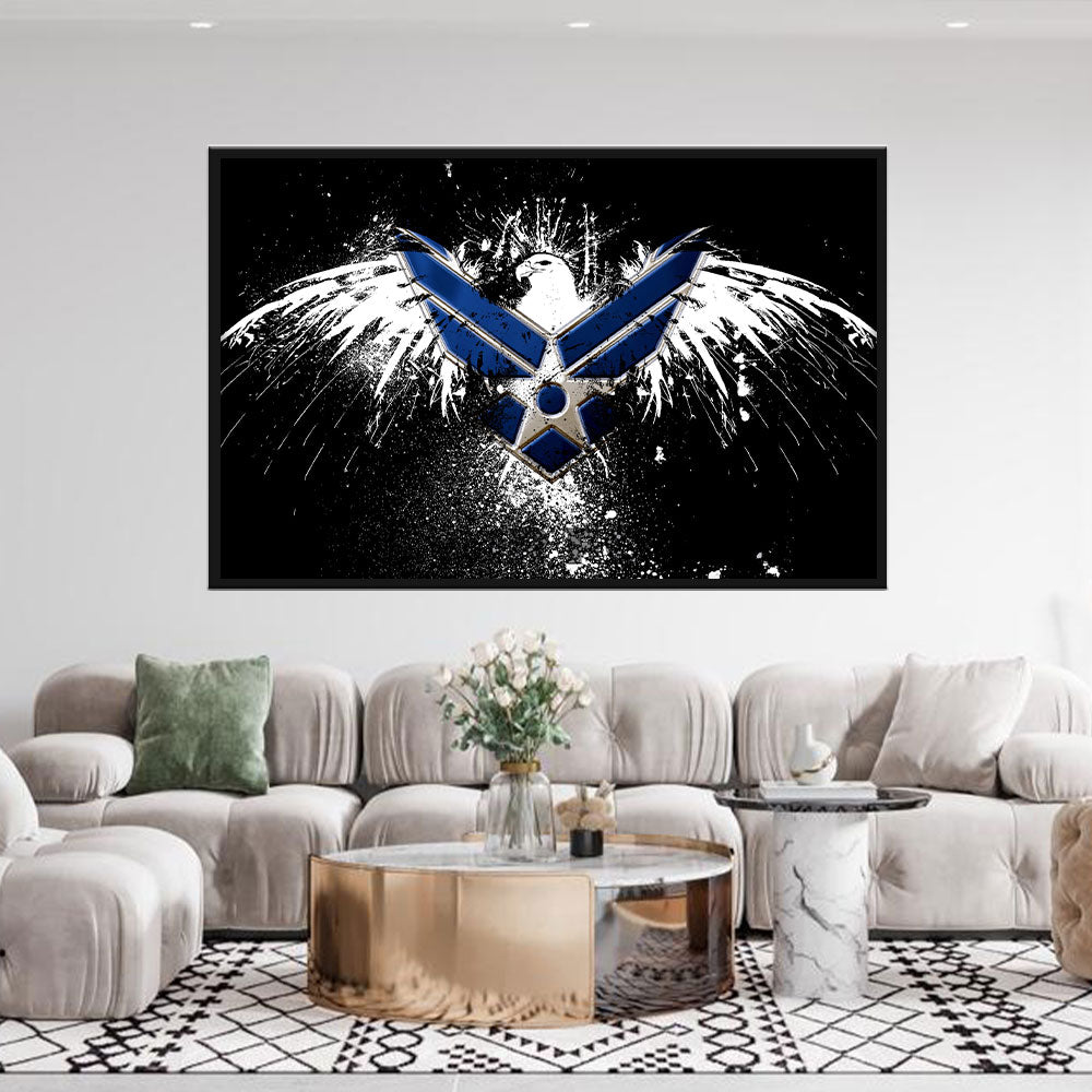 United States Air Force Logo Canvas Wall Art