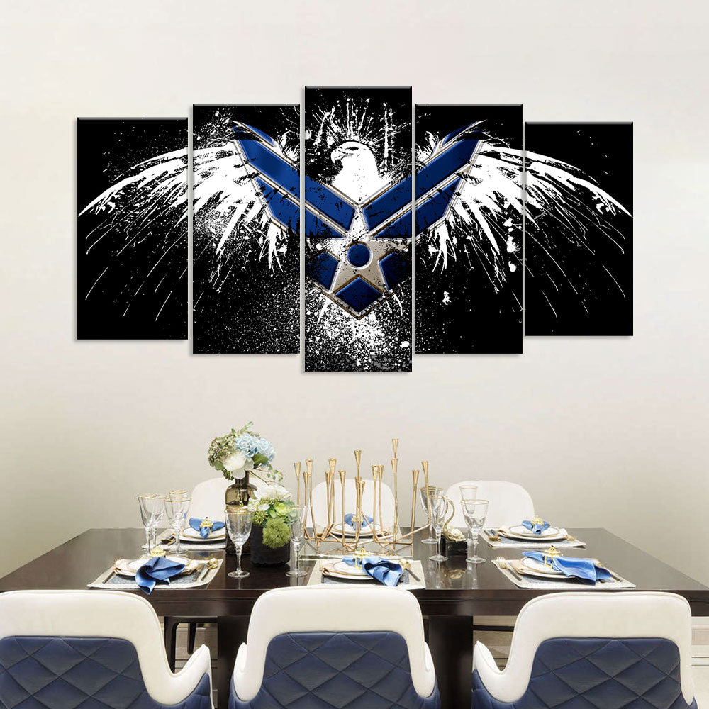 United States Air Force Logo Canvas Wall Art