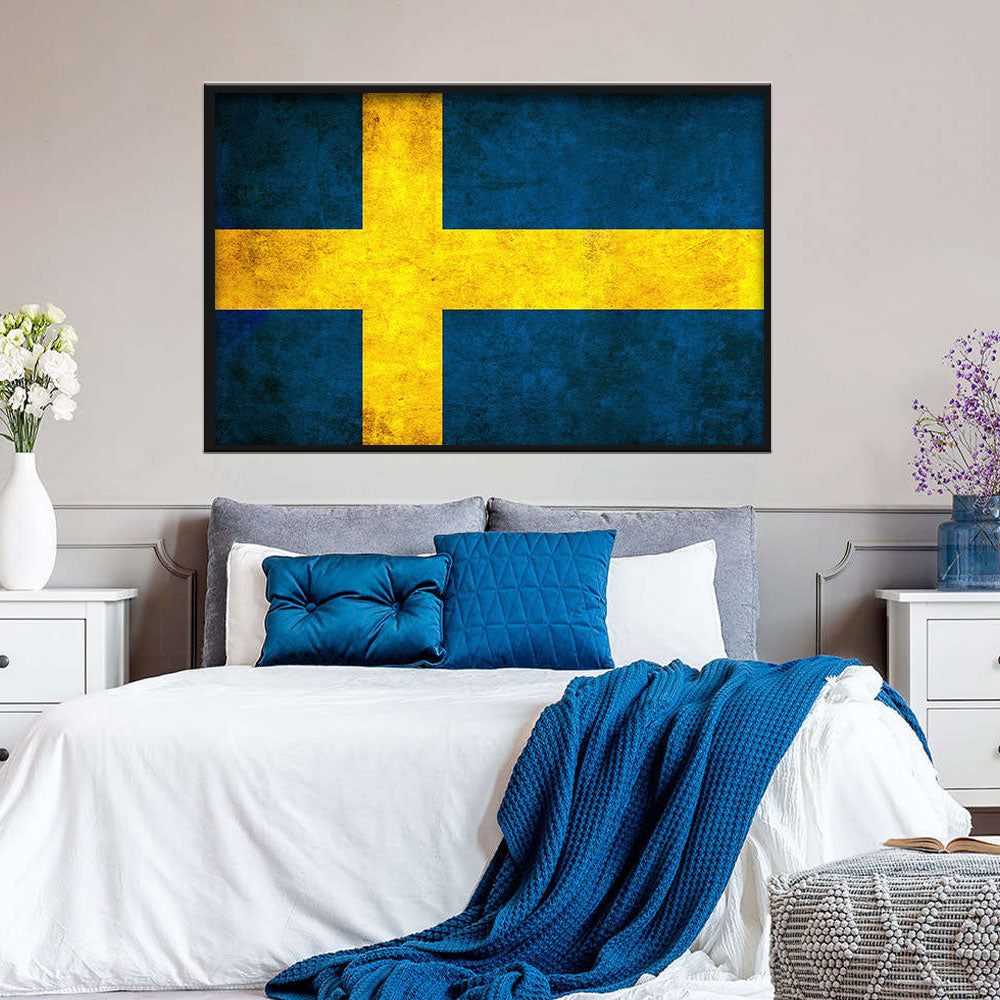 Flag of Sweden Canvas Wall Art