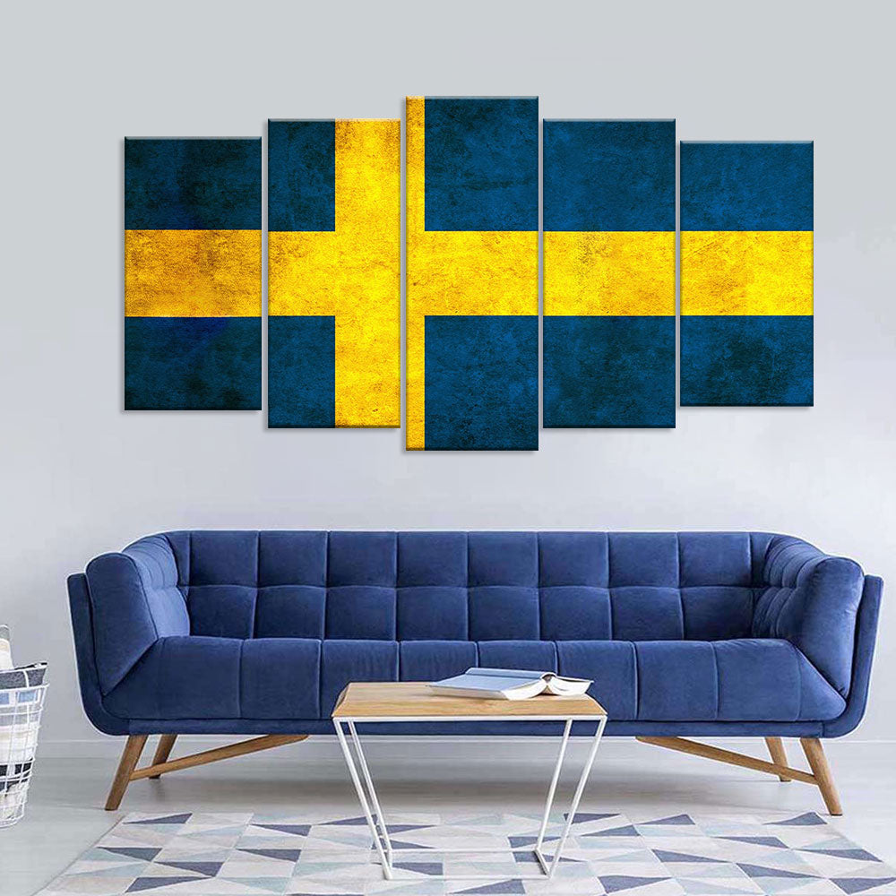 Flag of Sweden Canvas Wall Art