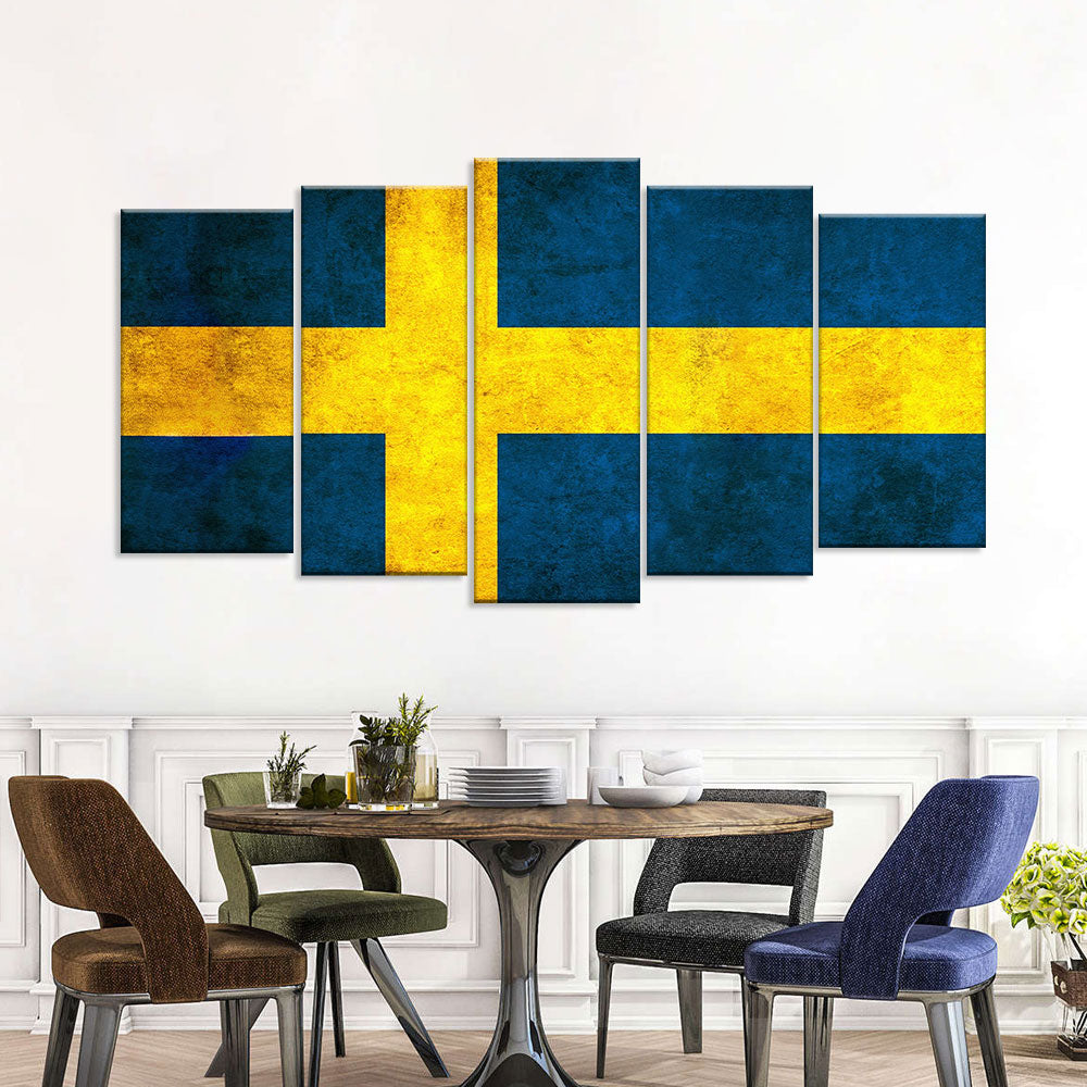 Flag of Sweden Canvas Wall Art