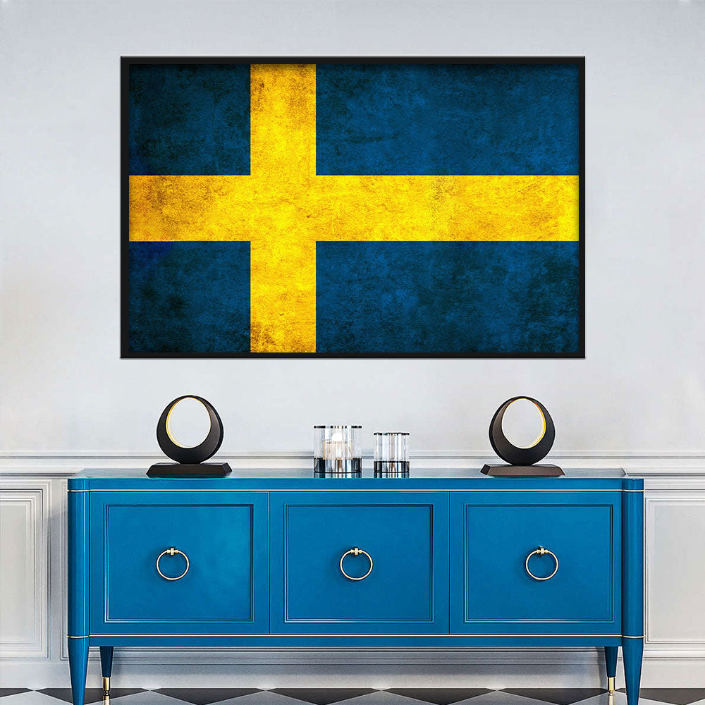 Flag of Sweden Canvas Wall Art