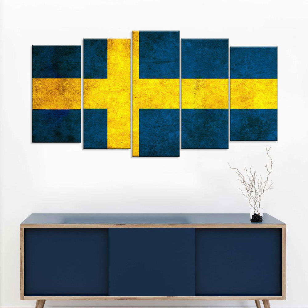 Flag of Sweden Canvas Wall Art