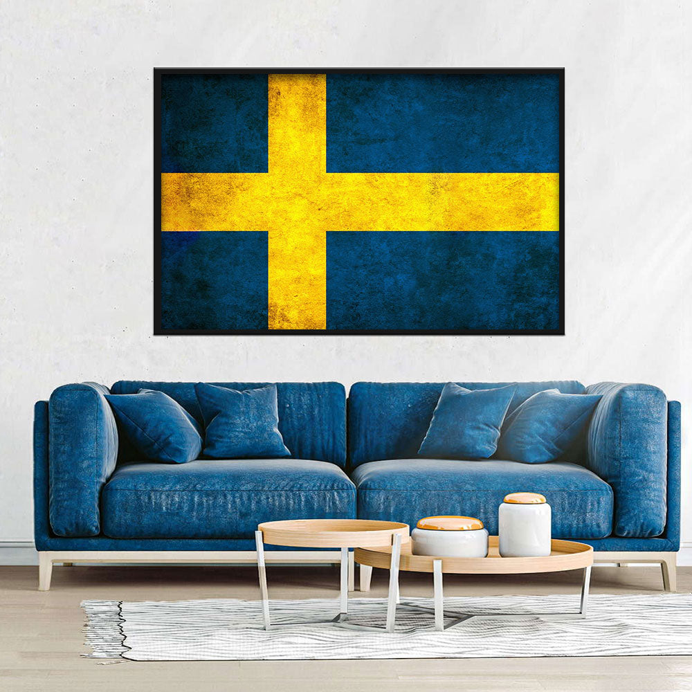 Flag of Sweden Canvas Wall Art