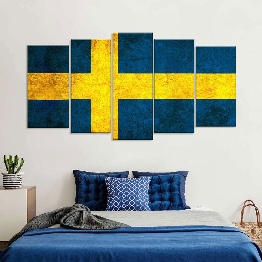 Flag of Sweden Canvas Wall Art