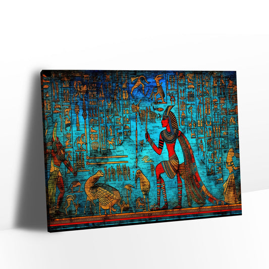 Ancient Egyptian Hieroglyphics Canvas Wall Art