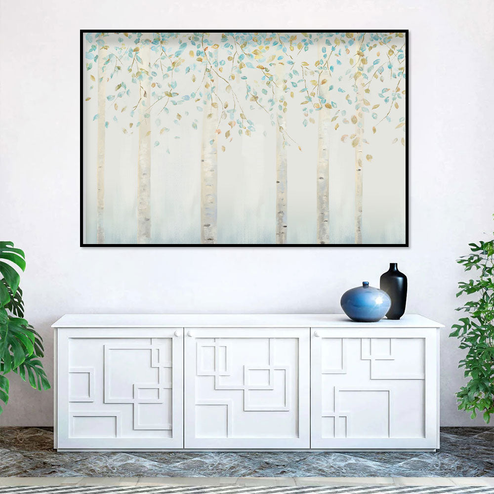 Whispering Birch Grove Canvas Wall Art