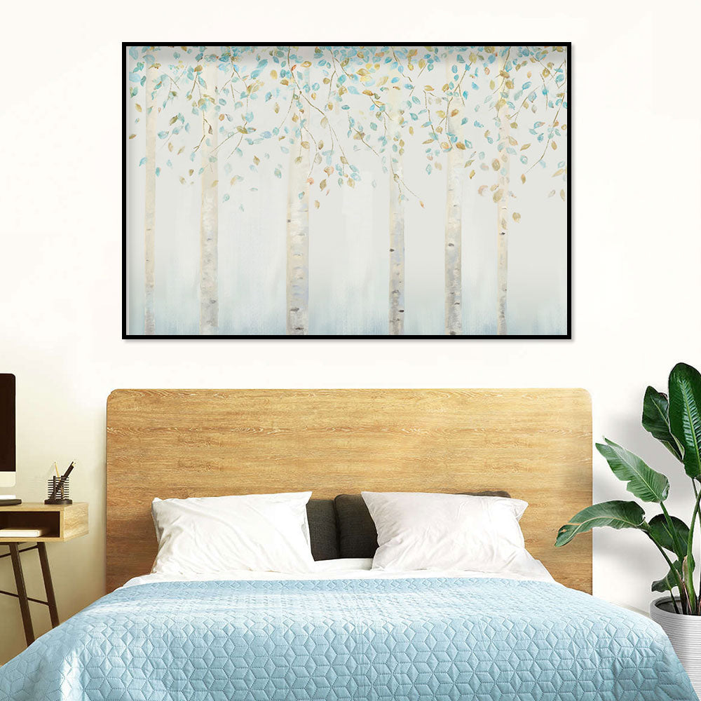 Whispering Birch Grove Canvas Wall Art