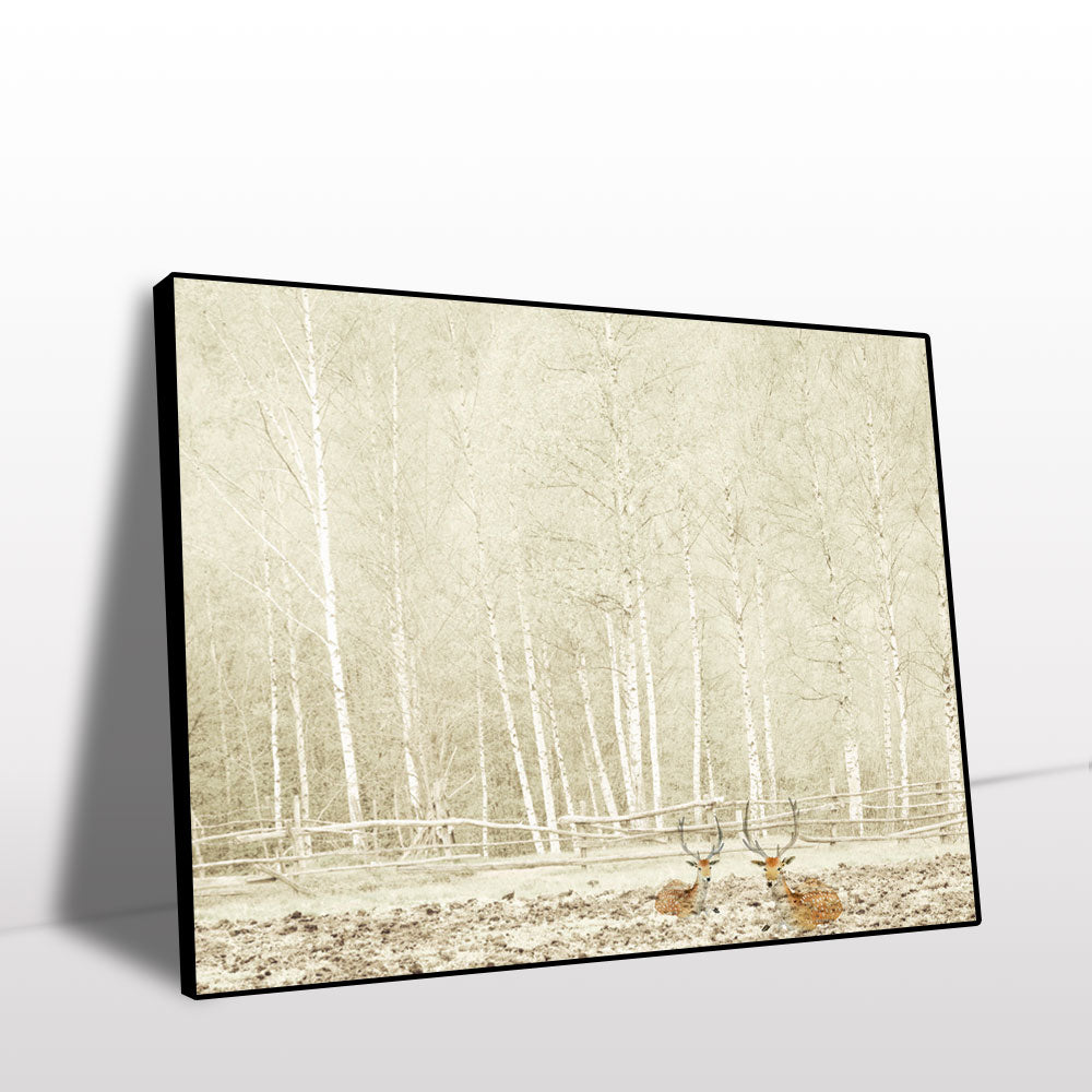 Restful Woodland Retreat Canvas Wall Art