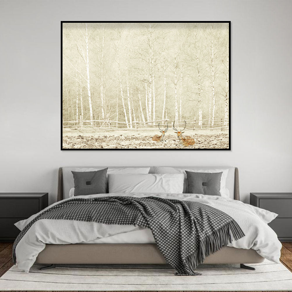 Restful Woodland Retreat Canvas Wall Art