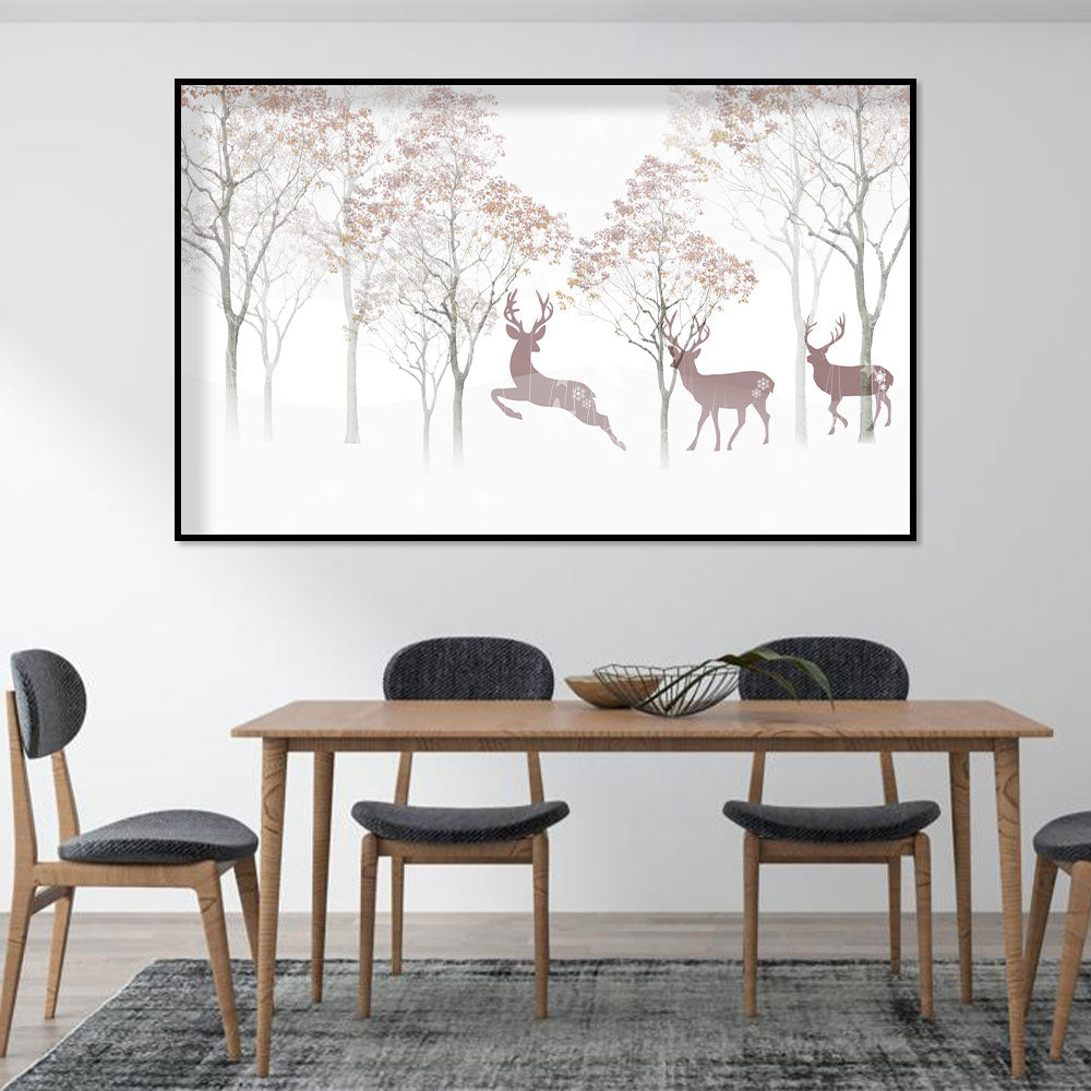 Autumn Serenade Stag Canvas Wall Art