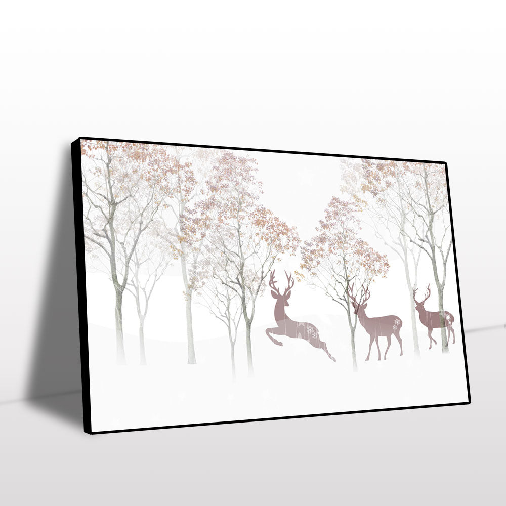 Autumn Serenade Stag Canvas Wall Art