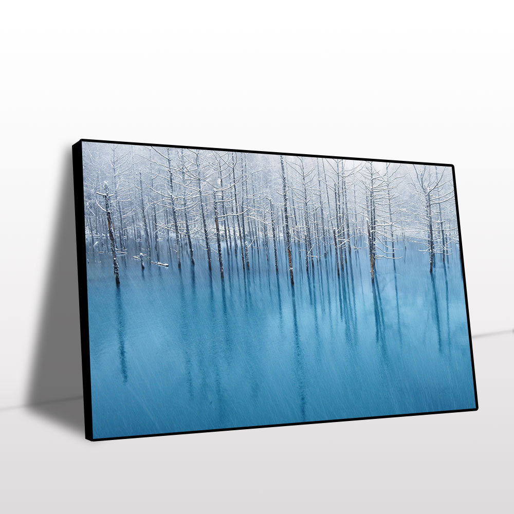 Winter Wonderland Birch Forest Canvas Wall Art