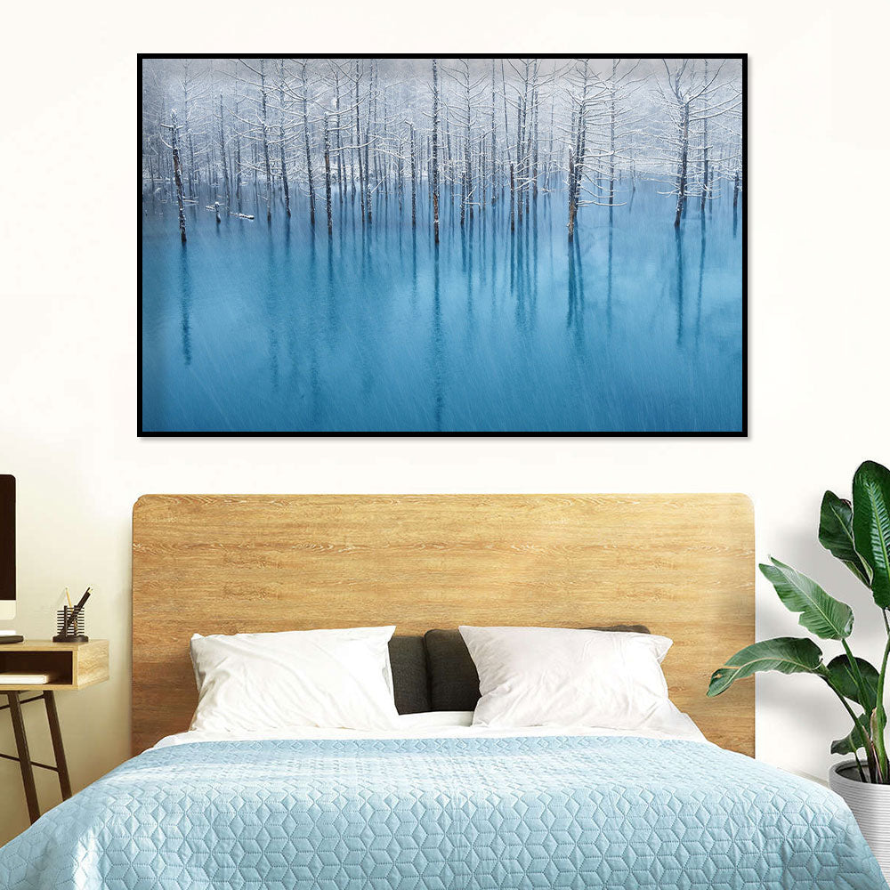 Winter Wonderland Birch Forest Canvas Wall Art