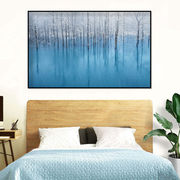 Winter Wonderland Birch Forest Canvas Wall Art