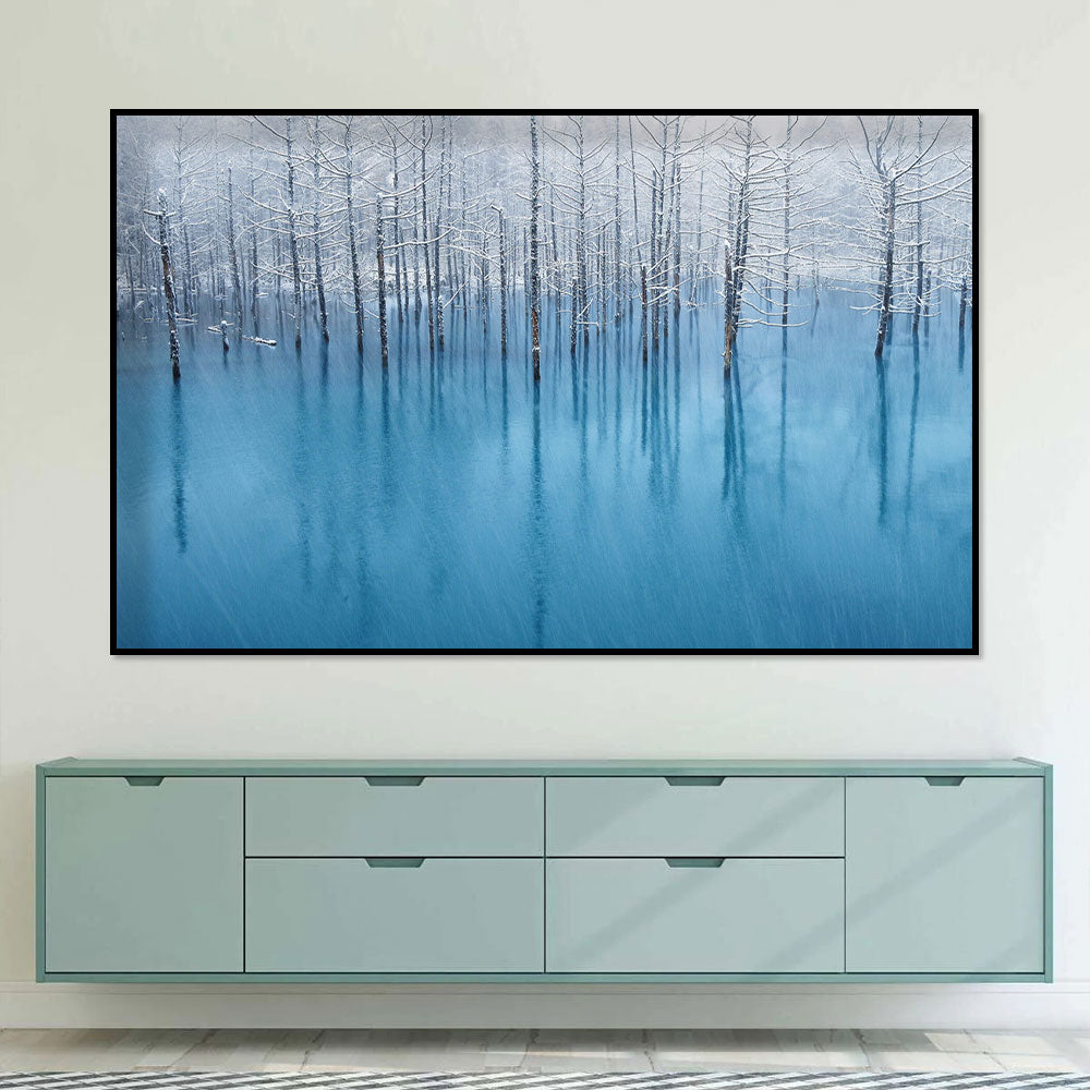 Winter Wonderland Birch Forest Canvas Wall Art