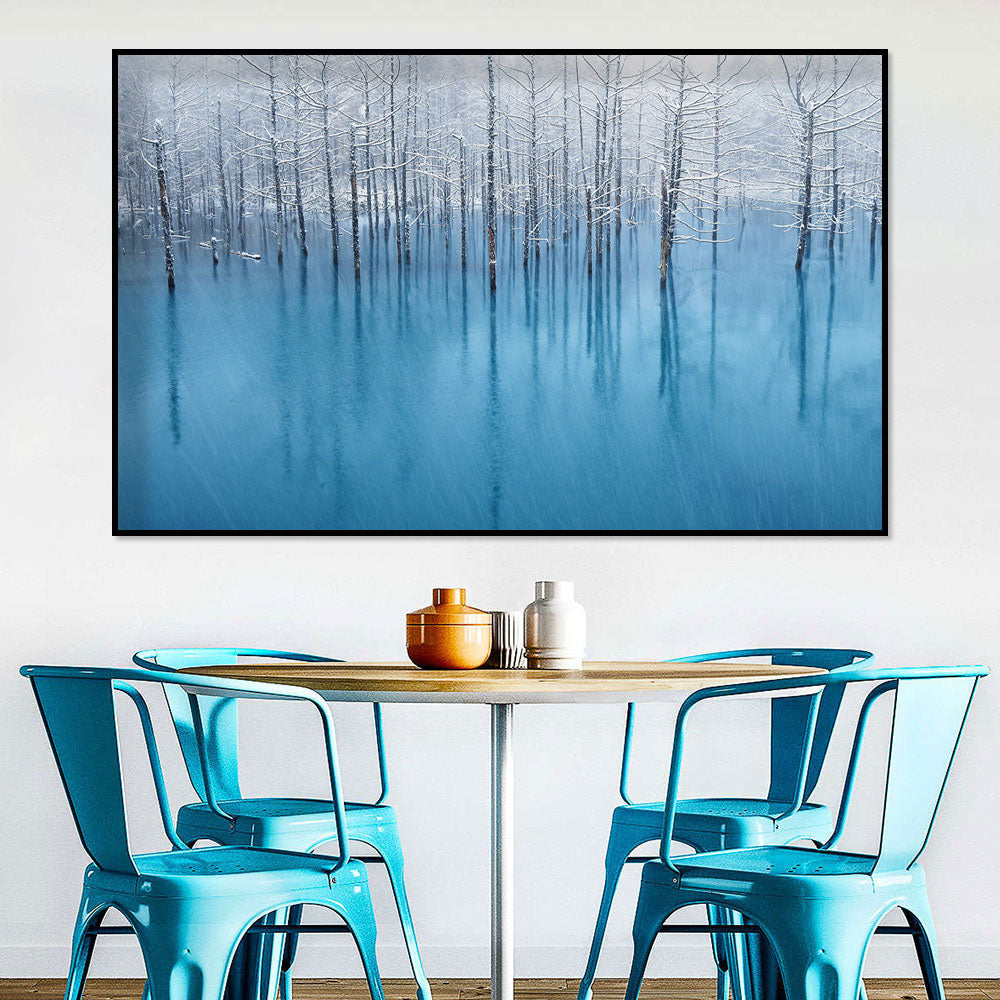 Winter Wonderland Birch Forest Canvas Wall Art