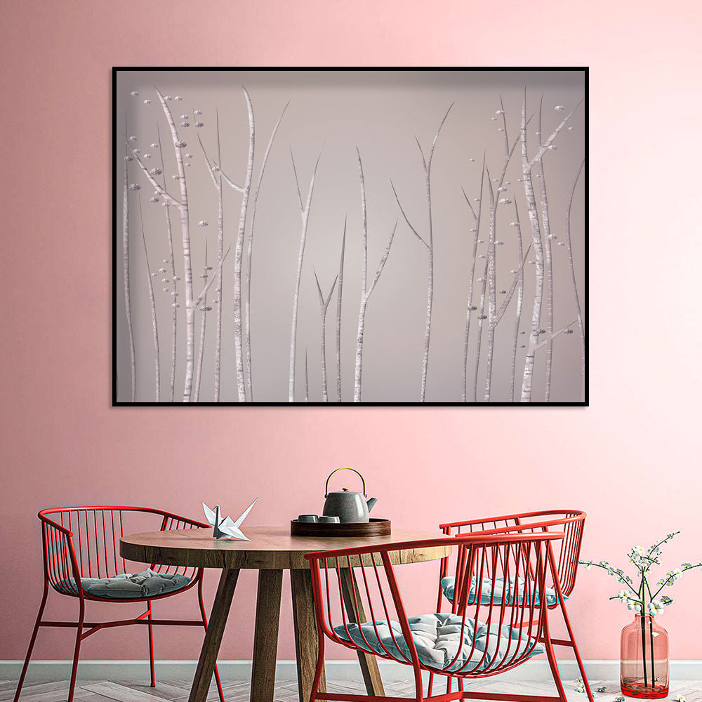 Tranquil Birch Grove Canvas Wall Art