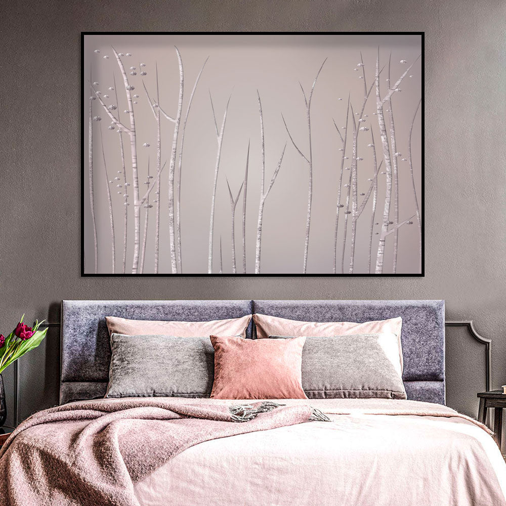 Tranquil Birch Grove Canvas Wall Art