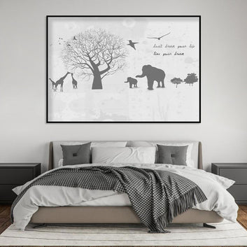 African Safari Inspirational Canvas Wall Art