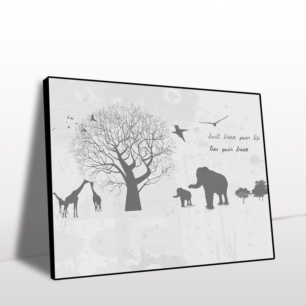 African Safari Inspirational Canvas Wall Art