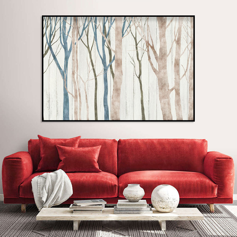 Mystical Birch Grove Canvas Wall Art