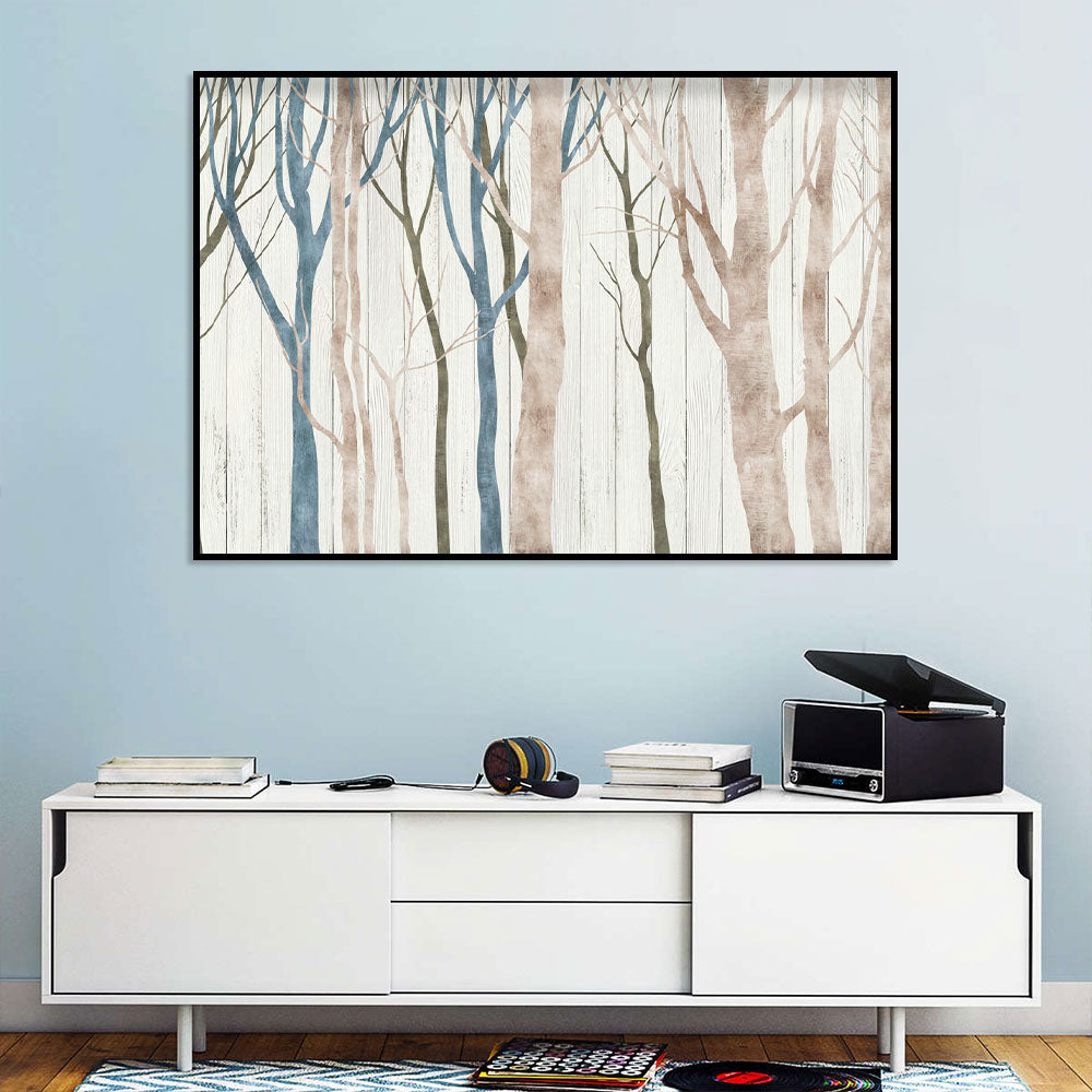 Mystical Birch Grove Canvas Wall Art