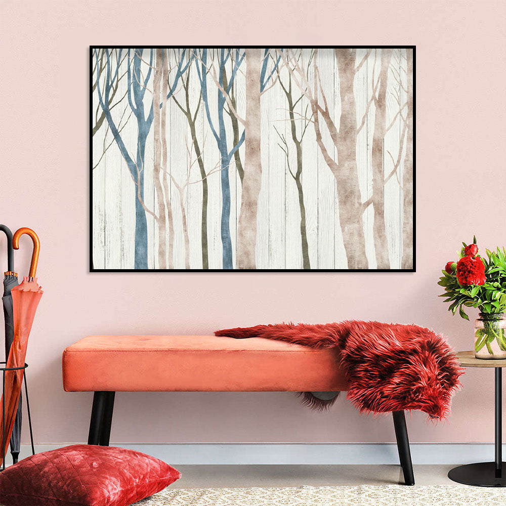 Mystical Birch Grove Canvas Wall Art