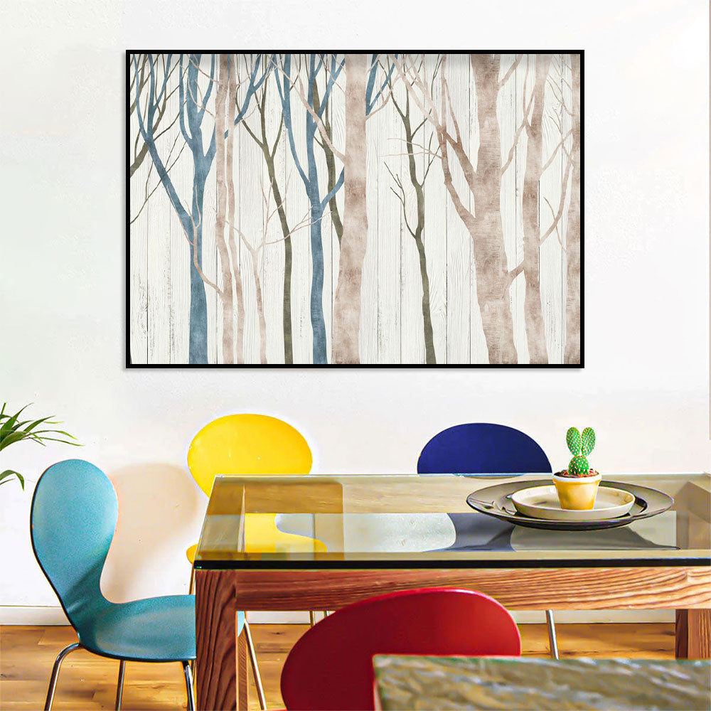 Mystical Birch Grove Canvas Wall Art