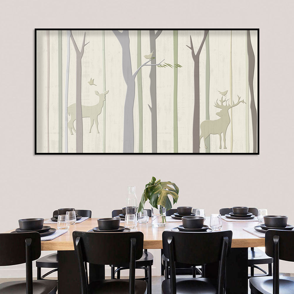 Enchanted Grove Deer Canvas Wall Art